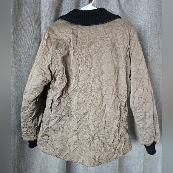 Postcard Designer Ski Jacket Wrinkle Design Winter Coat Women’s Size 42/ M - Picture 2 of 10